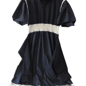 Upcycling d'une robe et d'une chemise à dominante bleu demin